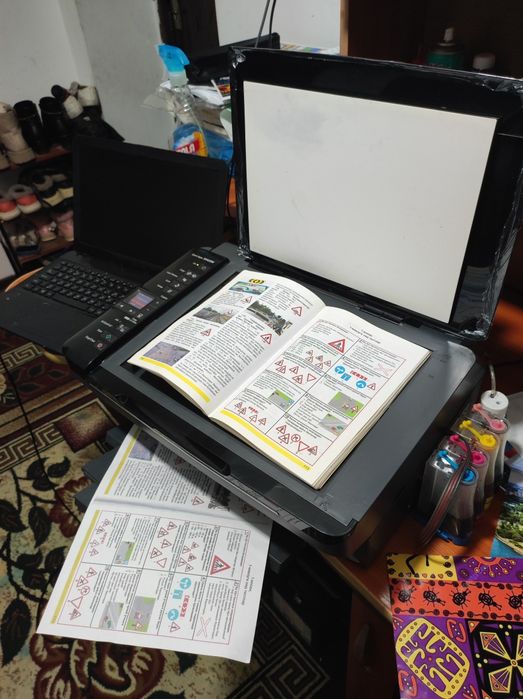 Epson 420w KOPYA_SKANERLI rangli Wi_Fi_ bor printerda idialni yangiday