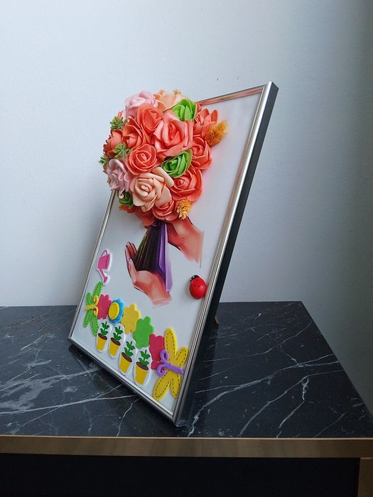 Tablou 3 D decorativ pentru noptiera
