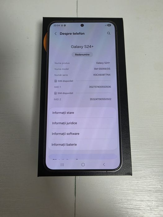 Samsung s24 plus 512 GB , 12 GB ram