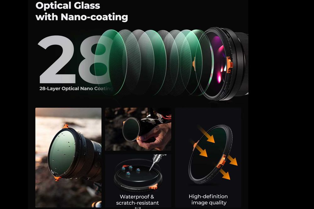 Новый ND-фильтр 82мм True Color ND2–32 + CPL