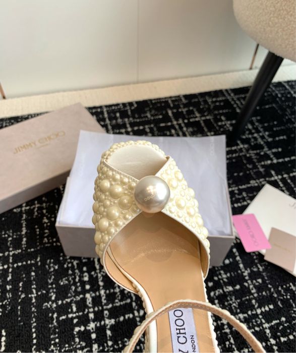 Sandale jimmy choo perle pe comanda