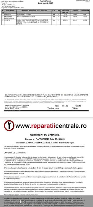 Placa de baza centrala Immergas Vitrix Tera