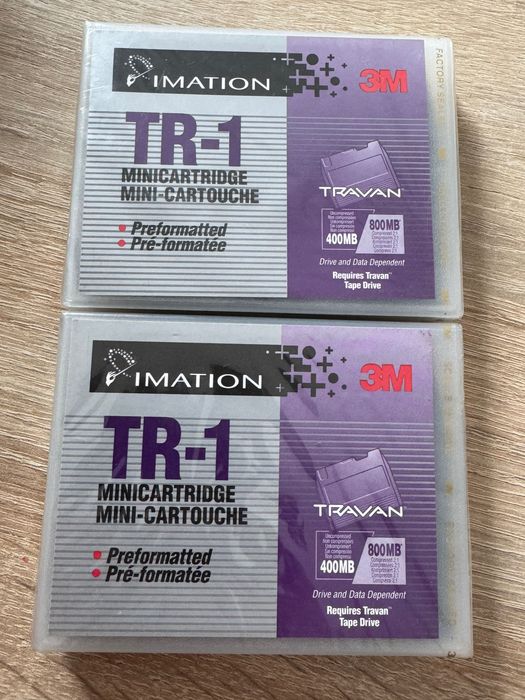 Minicasete  stocare pe banda magnetica Imation 3M TR-1
