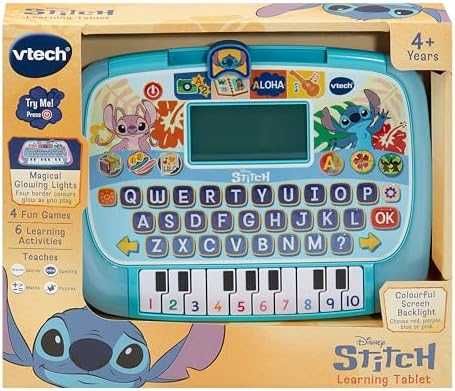 Нов VTech Stitch интерактивен таблет за учене игра 6+ активности деца