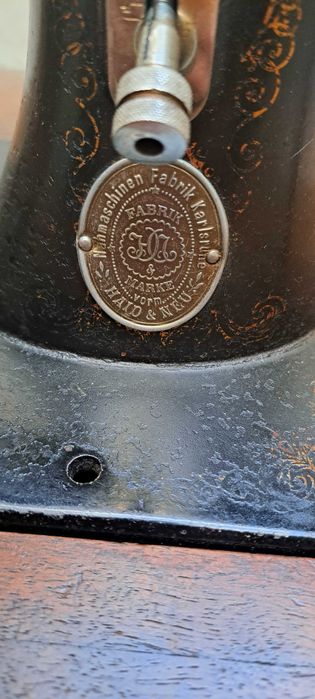 Антична шевна машина Haid & Neu от фабриката в Karlsruhe