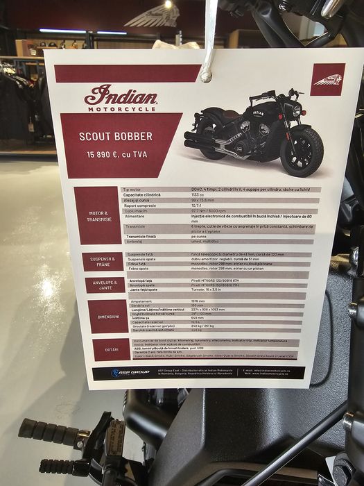 INDIAN SCOUT BOBBER MY2023 black smoke
