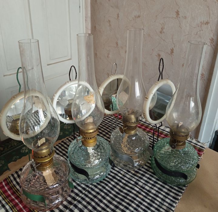 Стари газени лампи - 4 броя