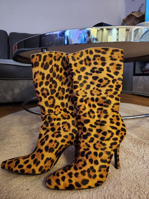 Дамски ботуши естествен косъм