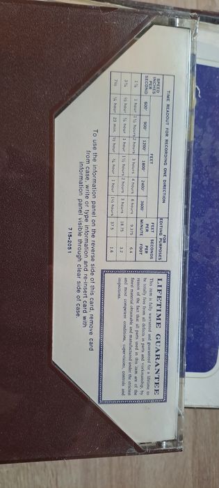 Banda magnetofon noua de 18 cm, neinregistrata