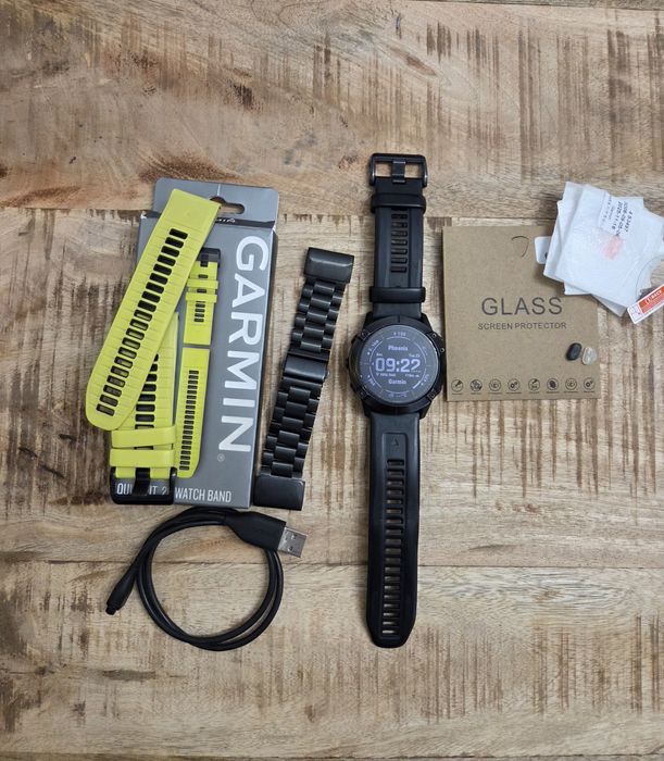 Garmin Fenix 6X Pro, 51 mm, bratara metal, stare foarte buna