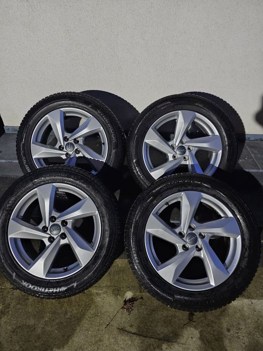 Jante originale Audi R18 + Anvelope iarna 235 55 18 dot 3124
