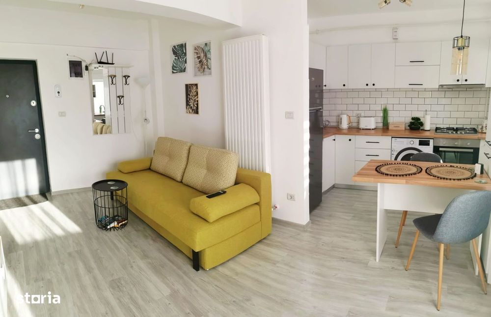 2 camere tip studio, loc de parcare, boxa, mobilat si utilat, Mall