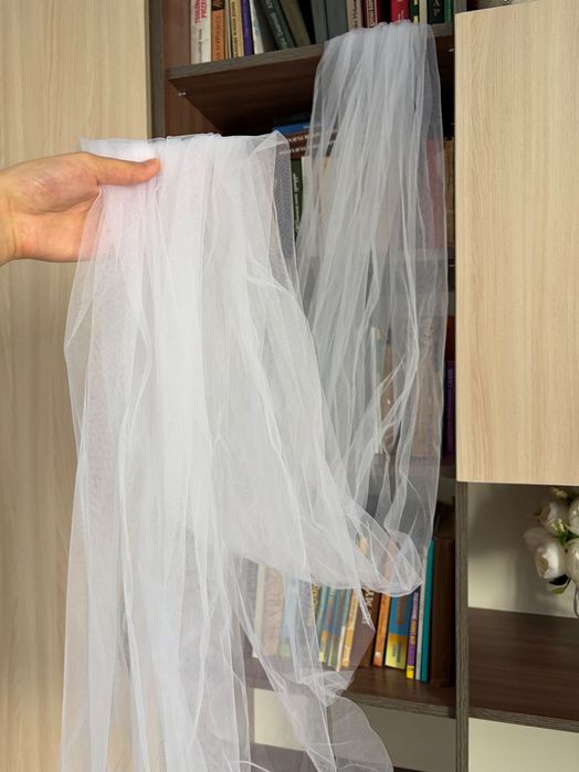 Букет свадебный, фата, шкатулка