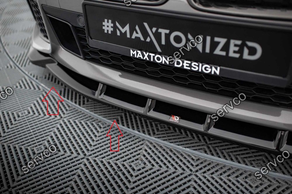 Pachet Set Splitter Exterior Lip Prelungiri Body kit tuning Bmw Seria 7 Long M-Pack G12 2019-2022 v14 - Maxton Design