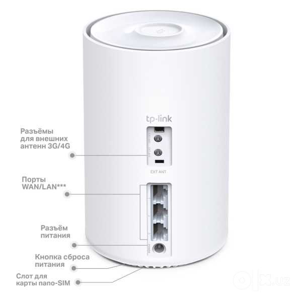 TP-Link Deco X20-4G (1-pack) / AX1800 Mesh Wi-Fi 6 System Router+--