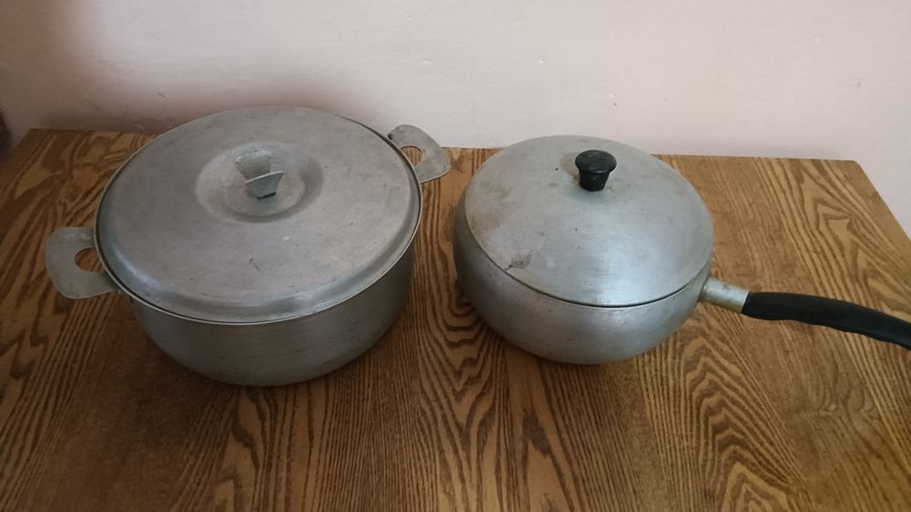 Посуда. Посуда из нержавейки СССР.