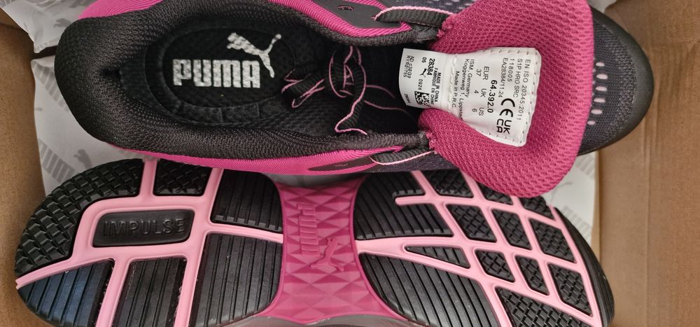 Нови работни обувки PUMA Safety – №37 (S1P, ESD, композитно бомбе)
