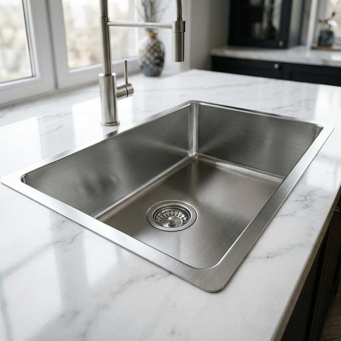 Nerjaveyka Мойка для кухни 2 талик (двойная) нержавейка Sergeli