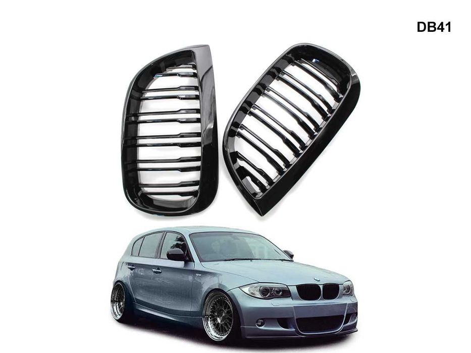 Grila Dubla Grilaj Negru Lucios M BMW 1 E87 BMW E87