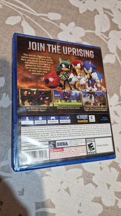 Продам игровой диск Sonic Forces