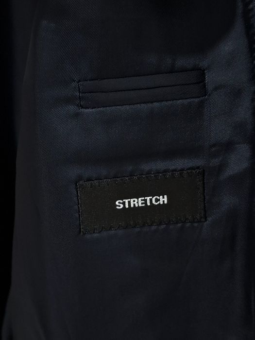 Sacou din lână virgina Hugo Boss, mărime 46 - S,blazer elegant bleumarin închis