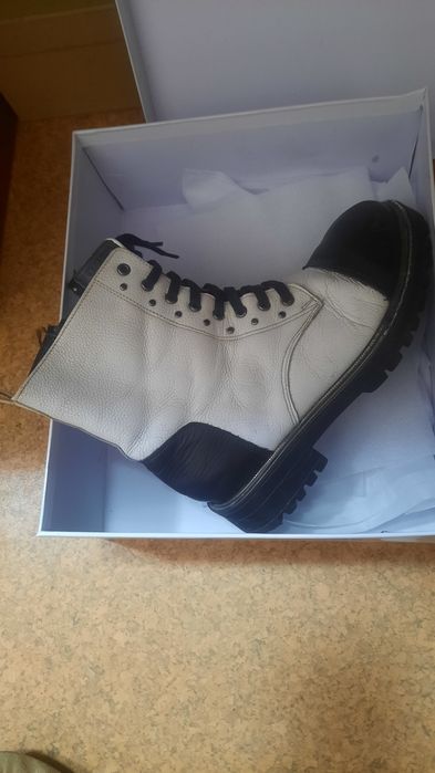 Детские сапоги кожанные