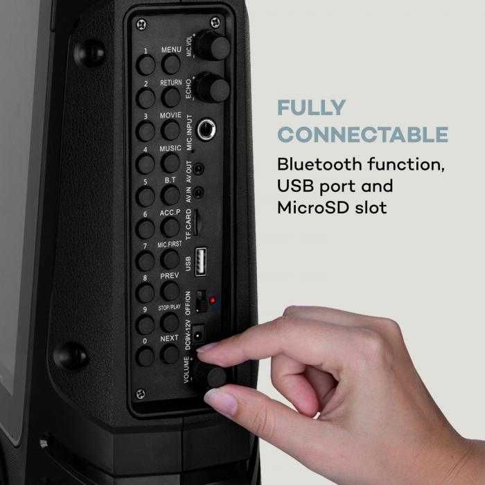 Party CenterStage 4  karaoke, 14.1", 30W, wireless microfon