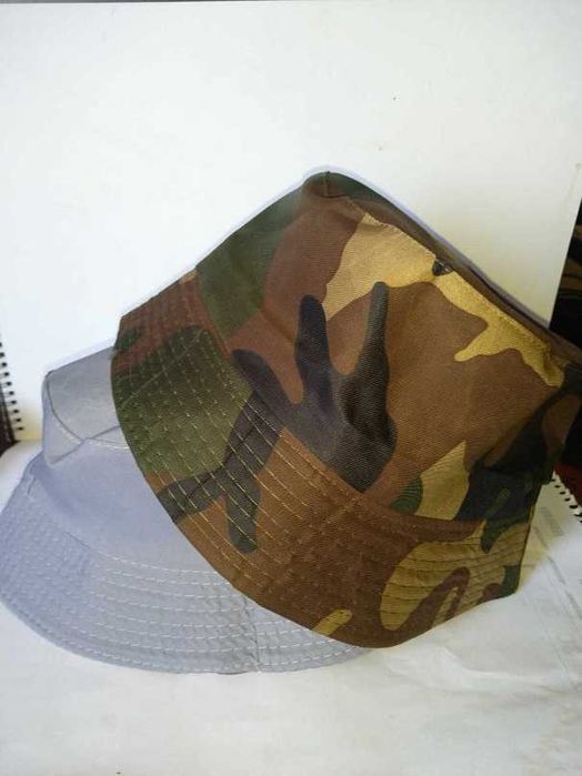 Двустранна двойна двулика шапка идиотка рибарска мъжка женска