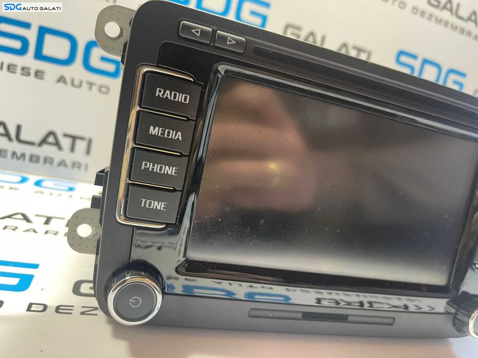 Navigatie Columbus RNS510 Radio CD Player Skoda Superb 2 2008 - 2015 Cod 3T0035686C A2C89858800