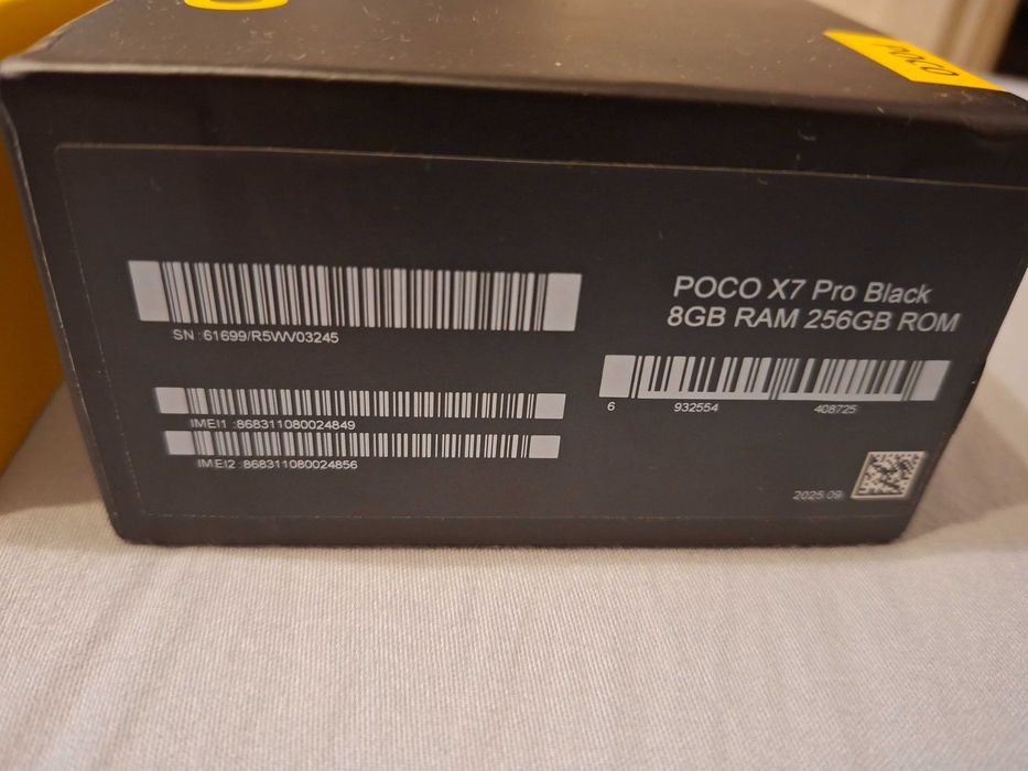 Poco X7 Pro, 8GB RAM 256GB 5G Negru, impecabil, telefon de gaming, baterie 6000 mAh.