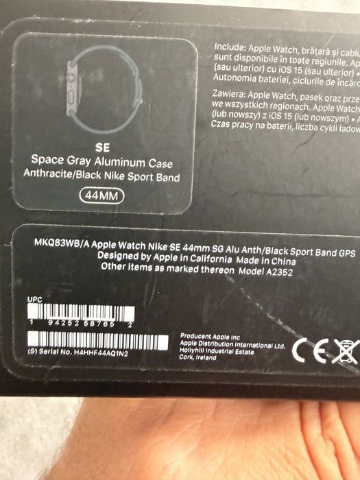 Apple watch SE 44 mm Nike