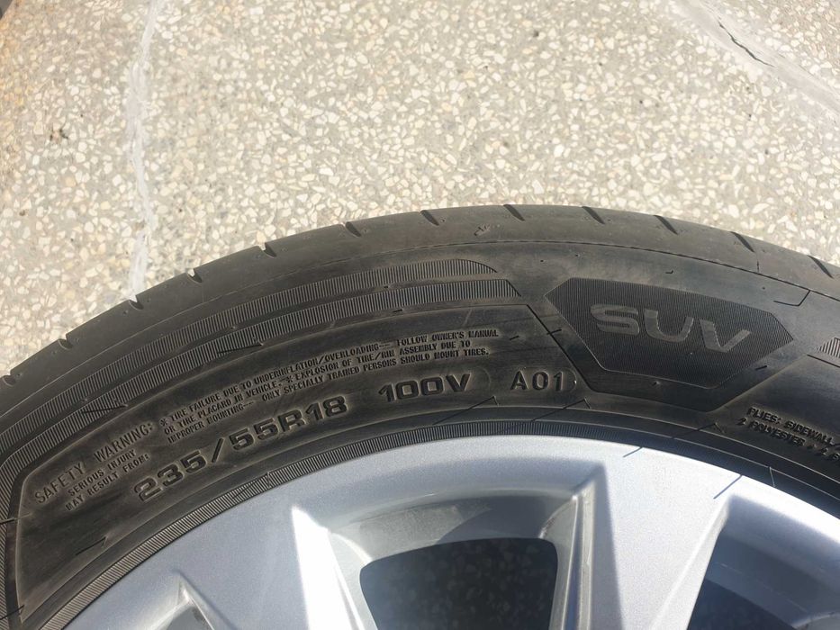4 броя летни гуми GOOD YEAR F1 ASYM 3 SUV AO1  235/55 R18 100V.
