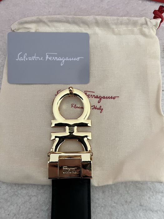 Curea Ferragamo Gold 115cm Full Box