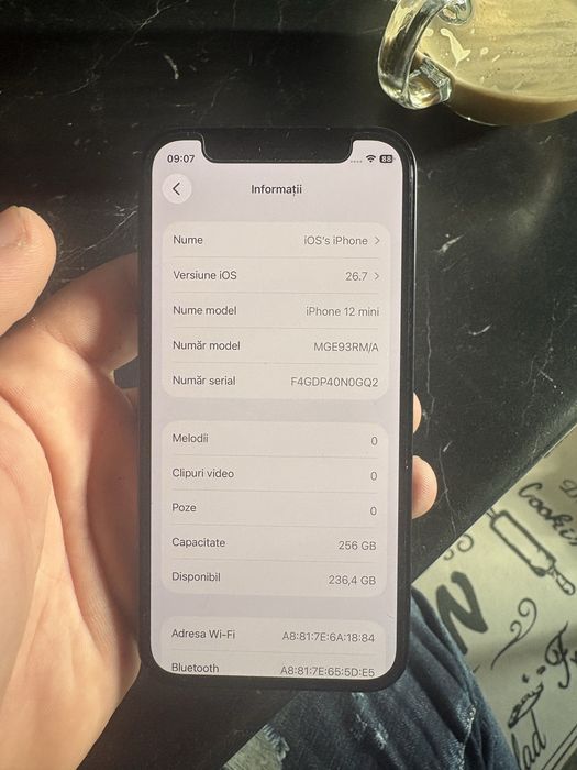 Iphone 12 mini 256 GB 84% baterie