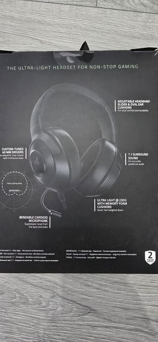 Casti logitech,razer hiperspeed noi sigilate