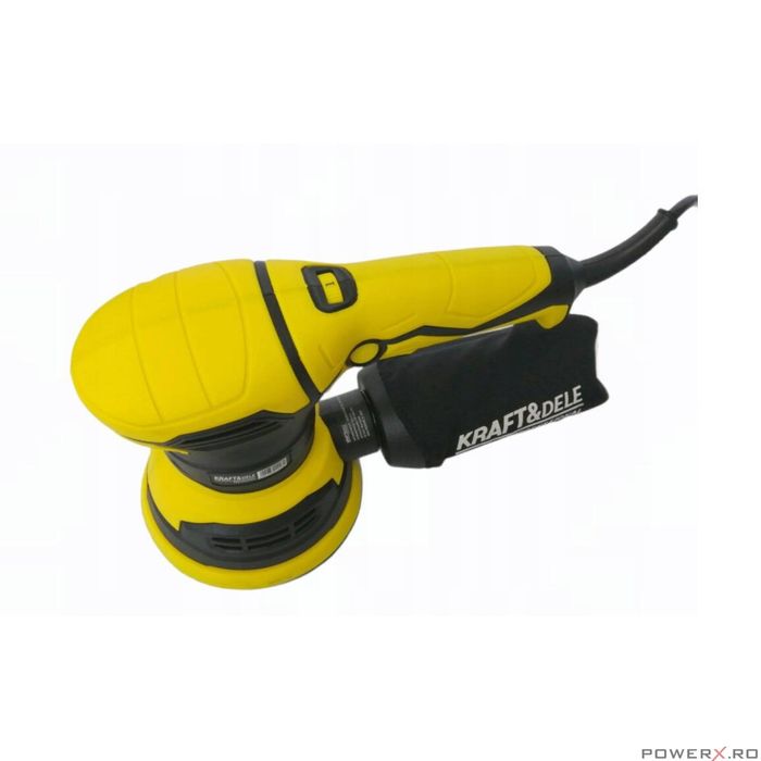 Slefuitor excentric cu sac, putere 1200 W, diametru disc 125 mm, Kraft