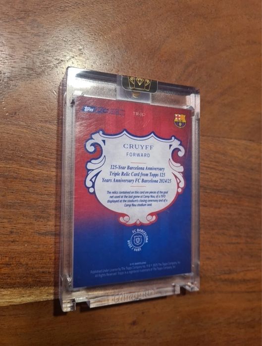 Topps FC Barcelona 125 Years Anniversary - Cruyff Triple Relic 12/25