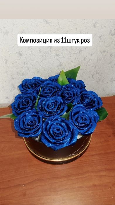 Розы из атласной ленты