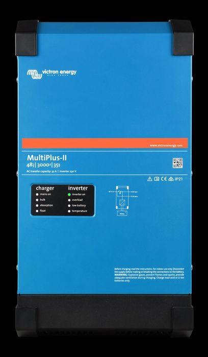 2бр Victron MultiPlus II 48/3000VA 35A, 1бр Vestwoods 5.12kWh LifePO4 51.2V