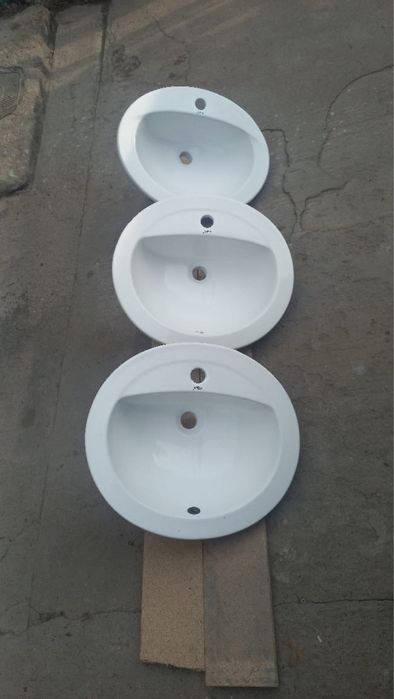 встраиваемые накладные раковины