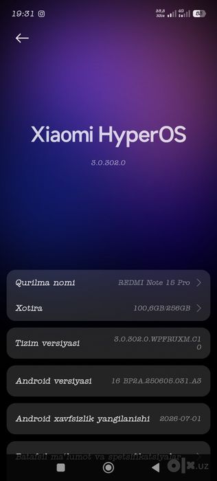 Redmi Note 15Pro obmen