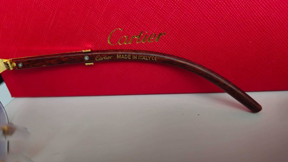 Ochelari de soare Cartier Leopard Purple