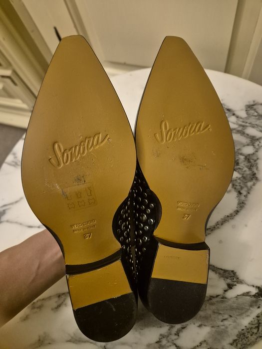 Saboti piele cu tinte (cowboy) Sonora