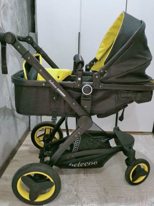 Коляска belecoo чёрно жёлтая