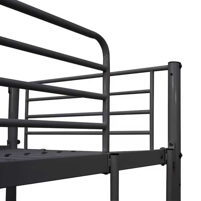 Cadru De Pat supraetajat Cu Masa vidaXL 90 x 200 cm Metal 57.4 kg The Home IKEA KIKA Mobexpert Exotique Bed Kids Copii Birou Saltea