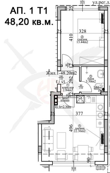 Продава се Тристаен апартамент в Варна, Погреби - 100 кв.м за 1350 €/кв.м - Снимка #1