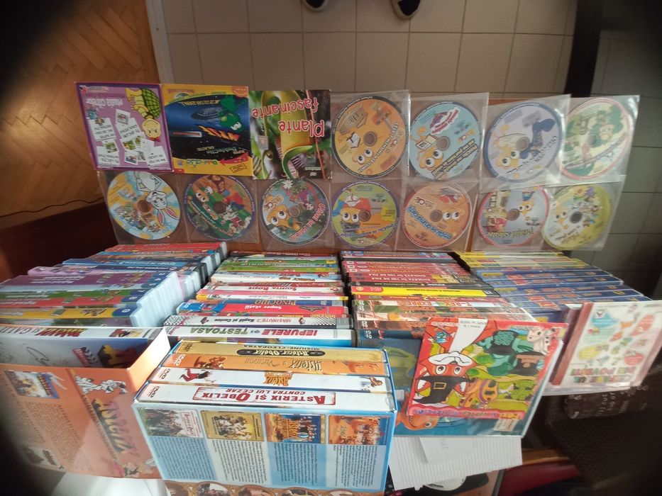 Mega-Pachet 87 DVD-uri și CD-uri Interactive Copii – Desene Animate, Povești și Jocuri Educative