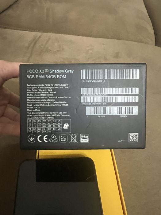 Poco X3 NFC Shadow gray