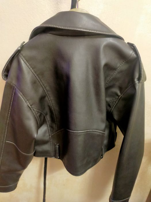 Кожено дамско яке S size