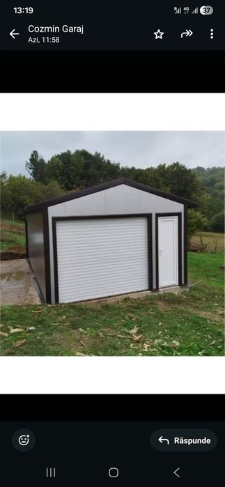 Vand Garaj auto 5 x 3.5m structura metalica usoara